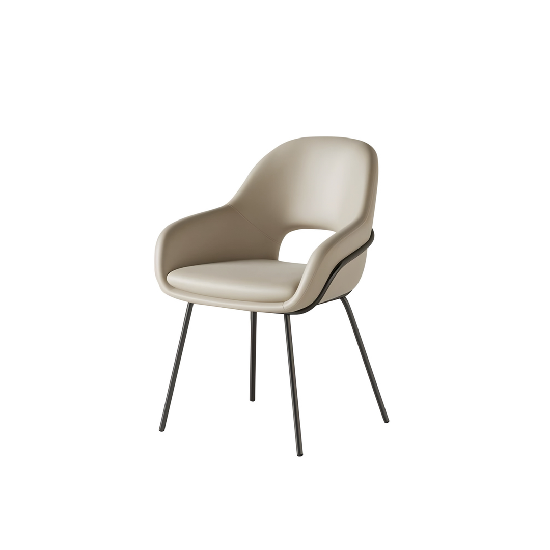 BRIAR Modern Minimalist Leather Dining Chair