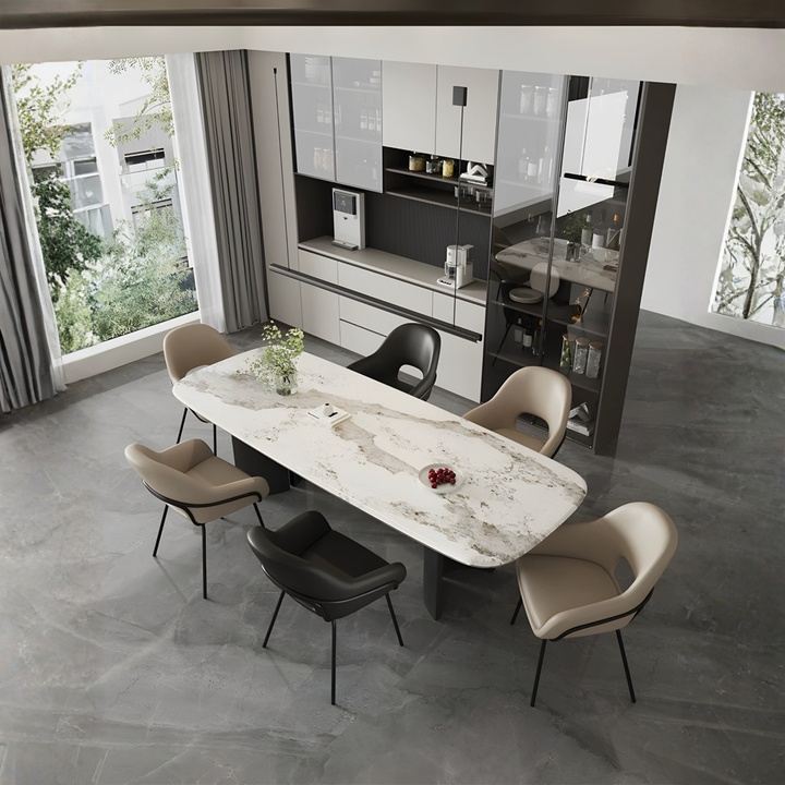 BRIAR Modern Minimalist Leather Dining Chair