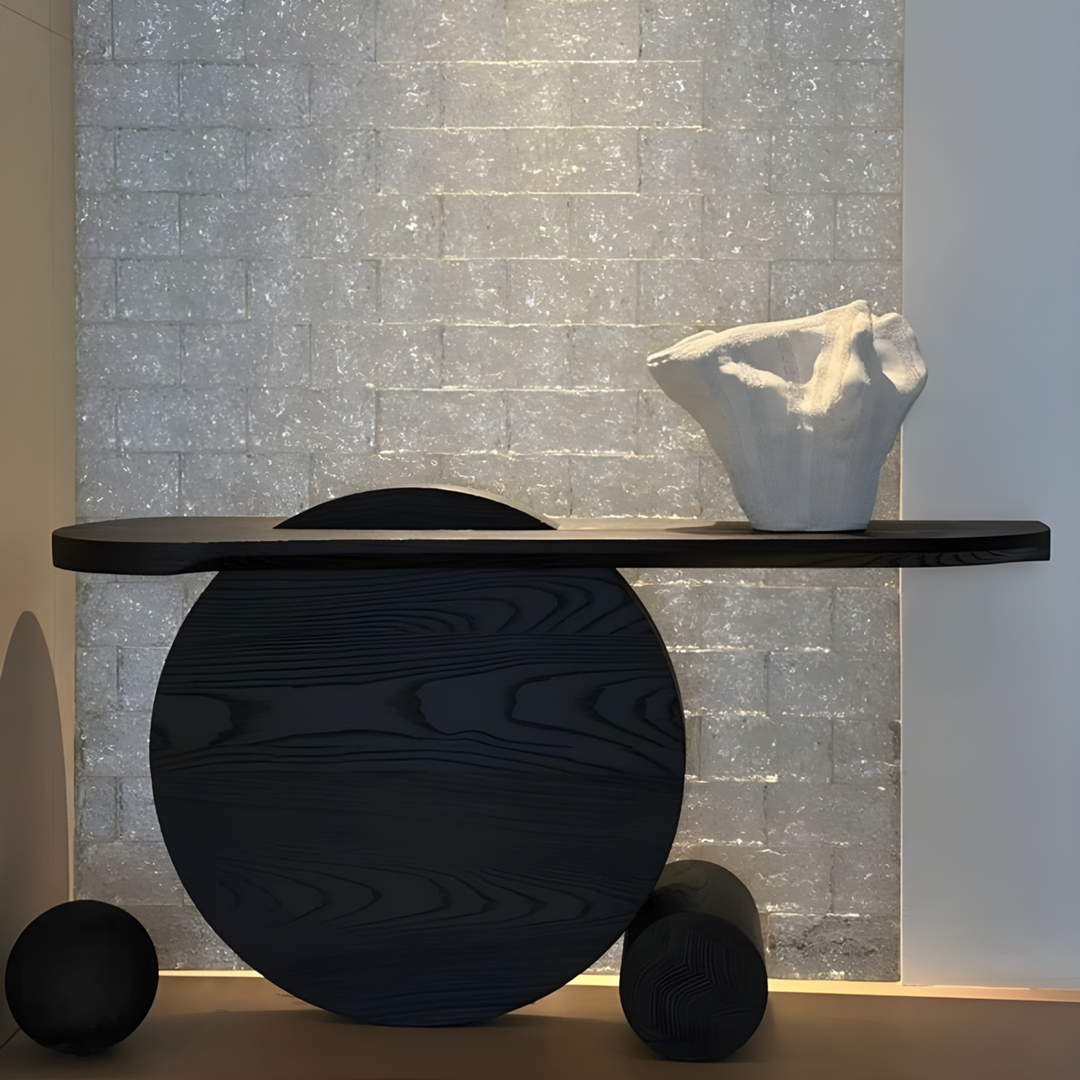 GEOREN Modern Solid Wood Console Table