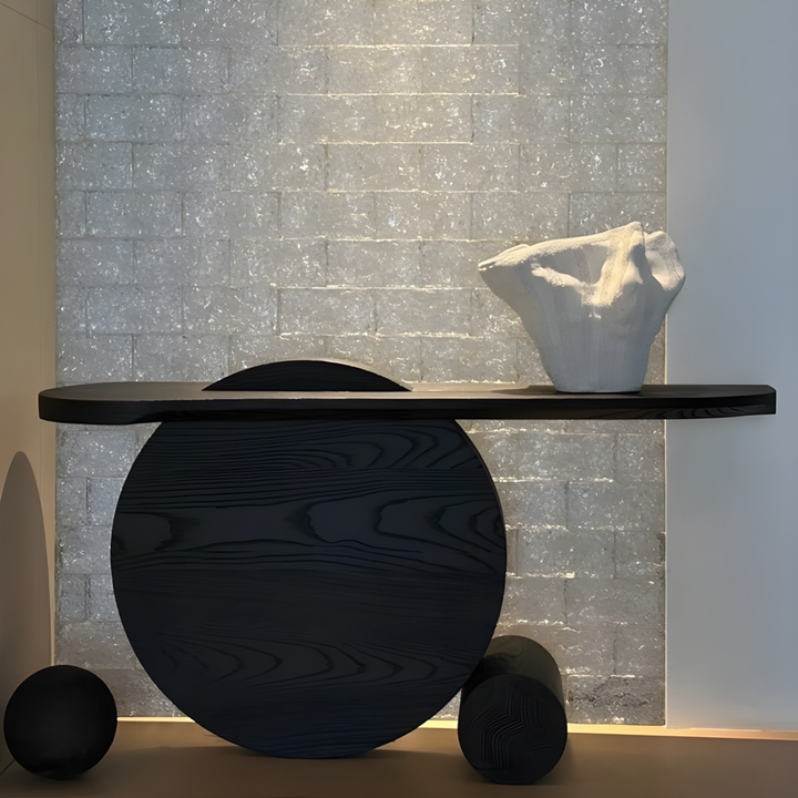 GEOREN Modern Solid Wood Console Table