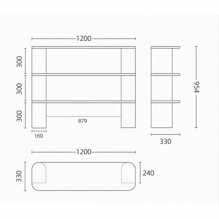 TRIOLA Modern Display Shelf