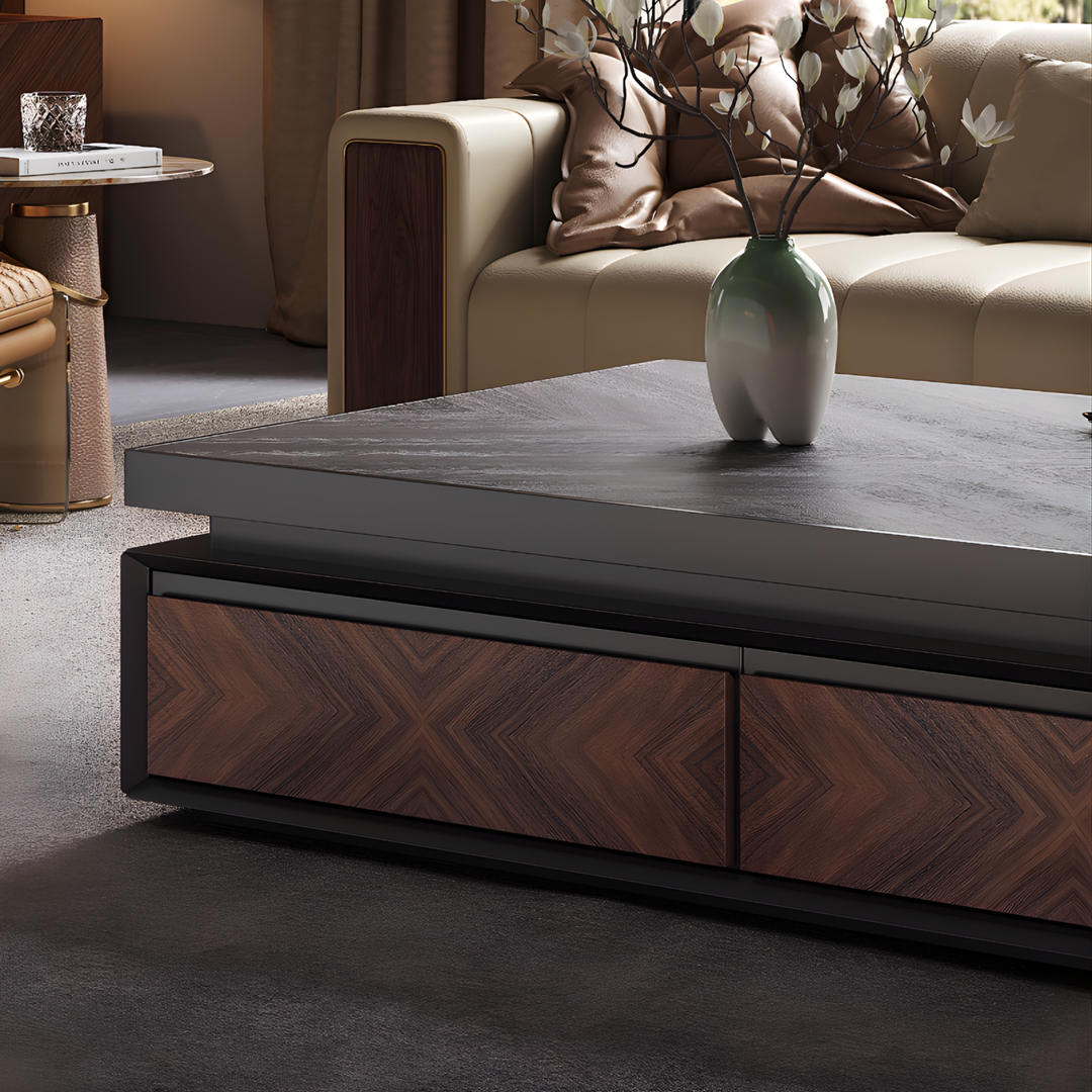 SOLENZA Modern TV Console and Coffee Table Set