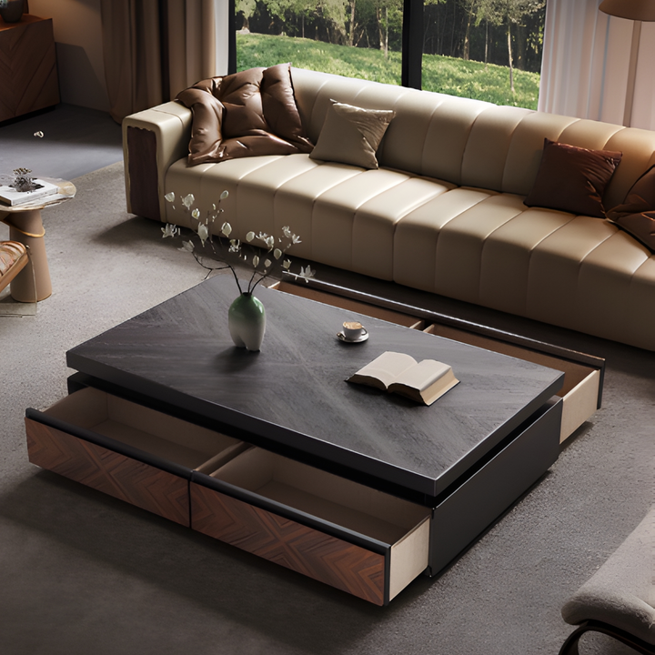 SOLENZA Modern TV Console and Coffee Table Set