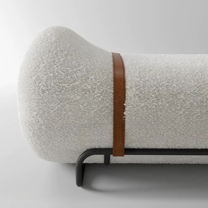AVIRO Modern Boucle Bench