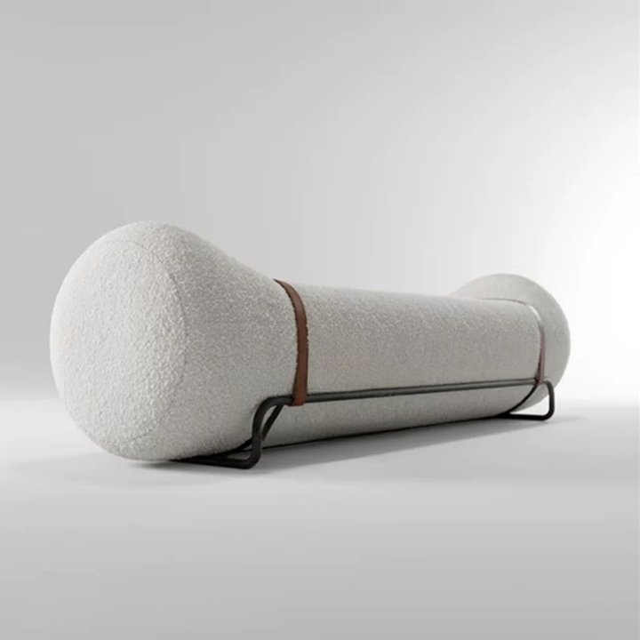 AVIRO Modern Boucle Bench