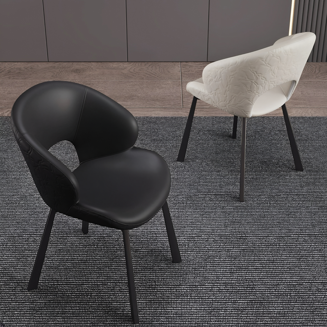 CALVION Modern Scratch Proof Leather Dining Chair - Cassa Haus Singapore