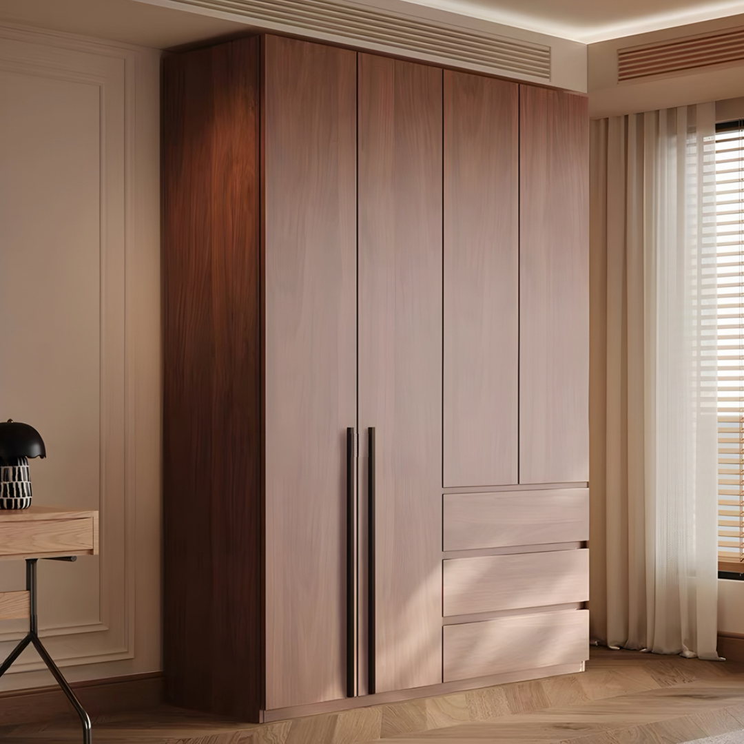 SEVRIC Modern Walnut Wardrobe