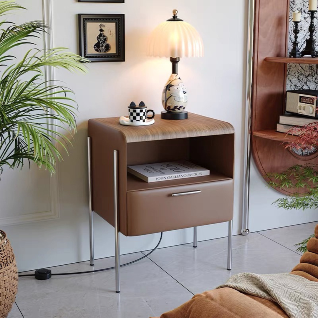 OLYRA Modern Bedside Table