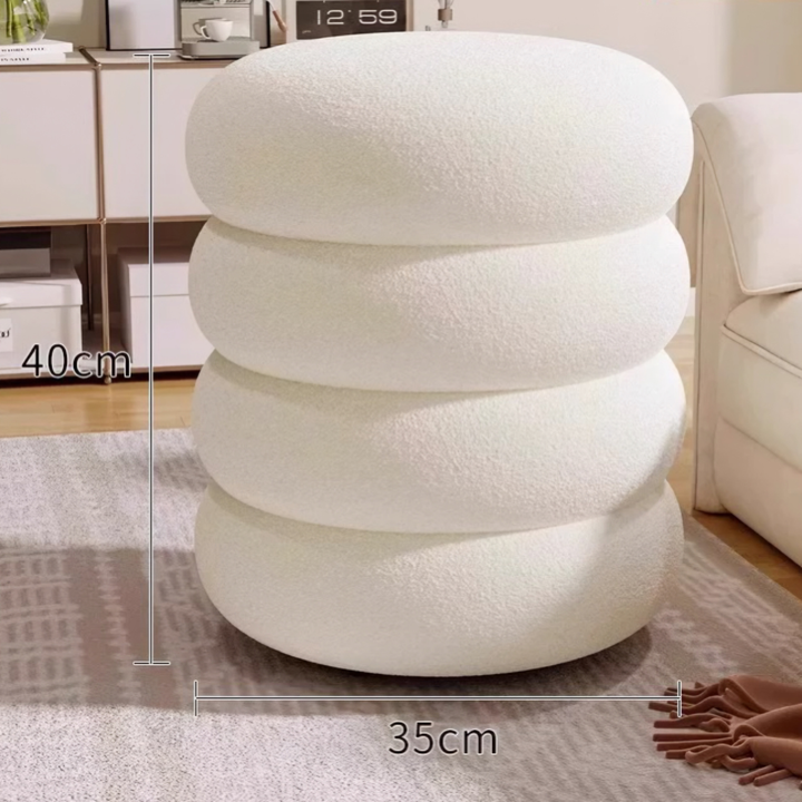 COVE Modern Boucle Vanity Stool