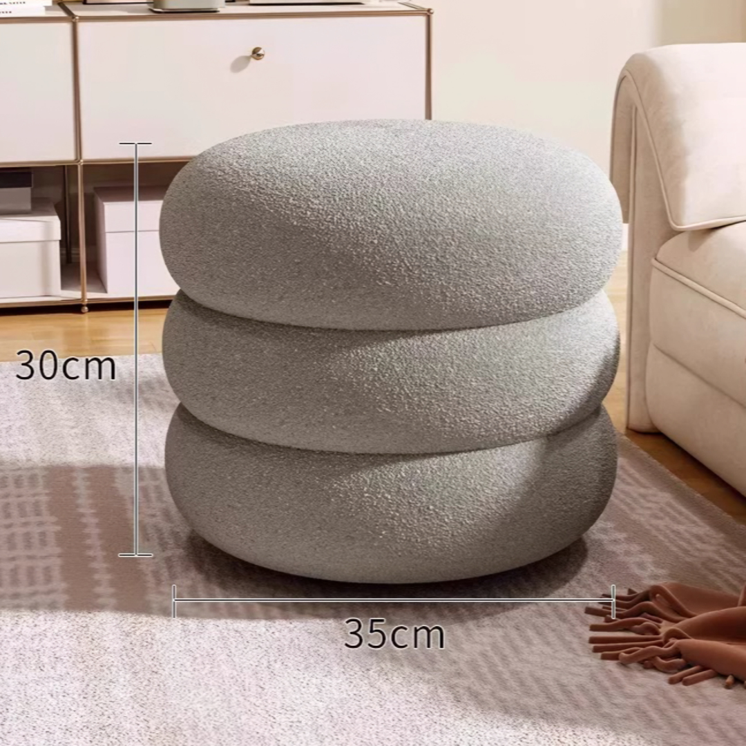 COVE Modern Boucle Vanity Stool