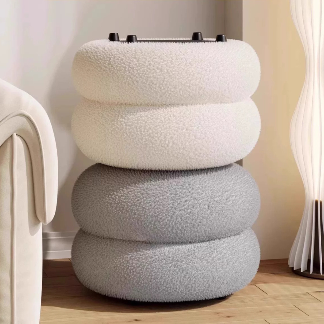 COVE Modern Boucle Vanity Stool