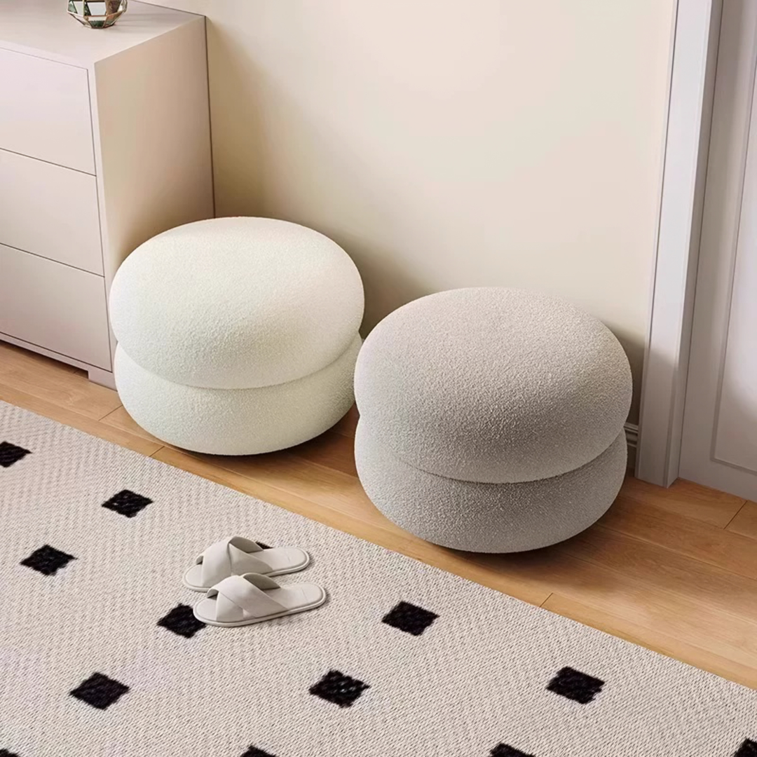 COVE Modern Boucle Vanity Stool