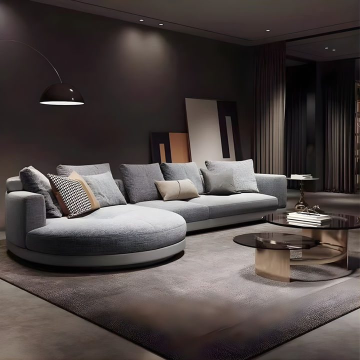 WYNFORD Modern Curved Designer Sofa