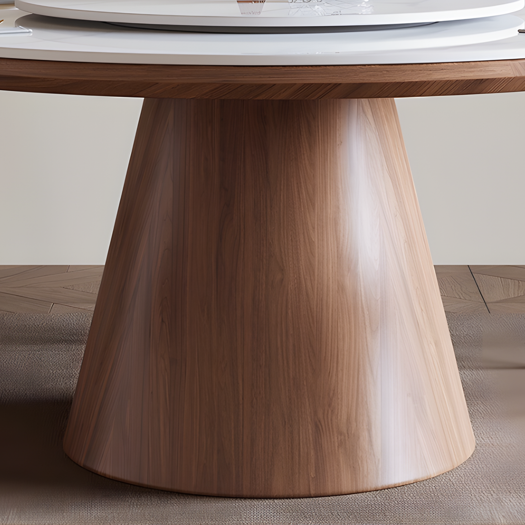 CONVIVIA Solid Wood Round Dining Table