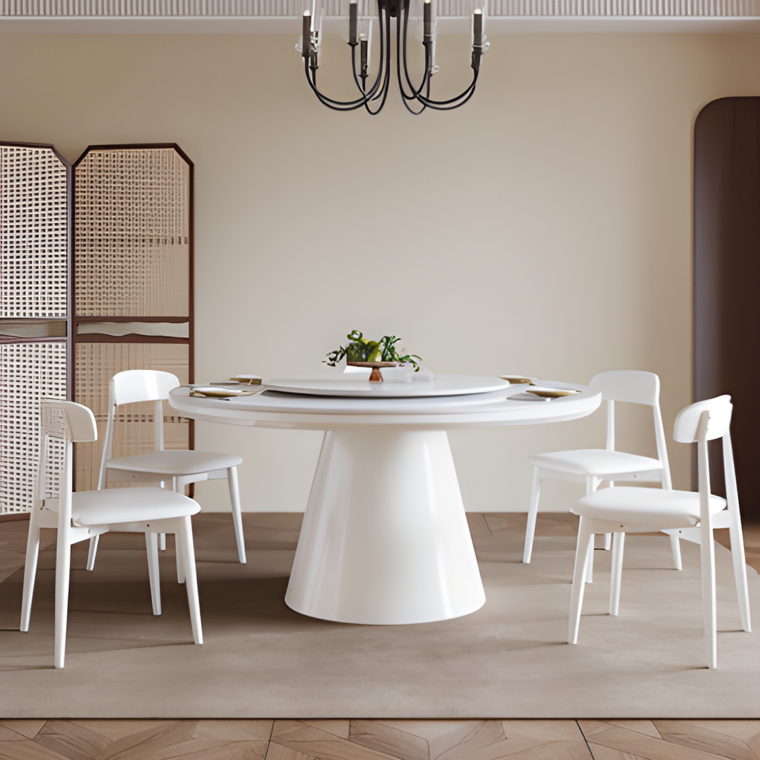 CONVIVIA Solid Wood Round Dining Table