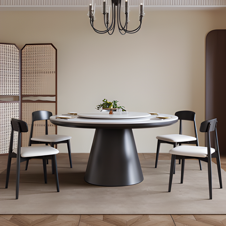CONVIVIA Solid Wood Round Dining Table