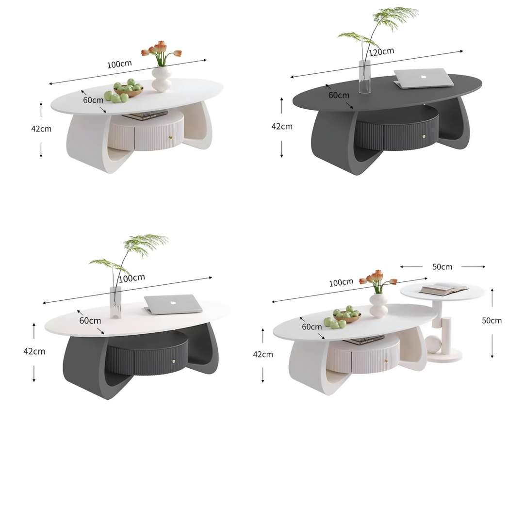 MONTARA Modern Oval Coffee Table