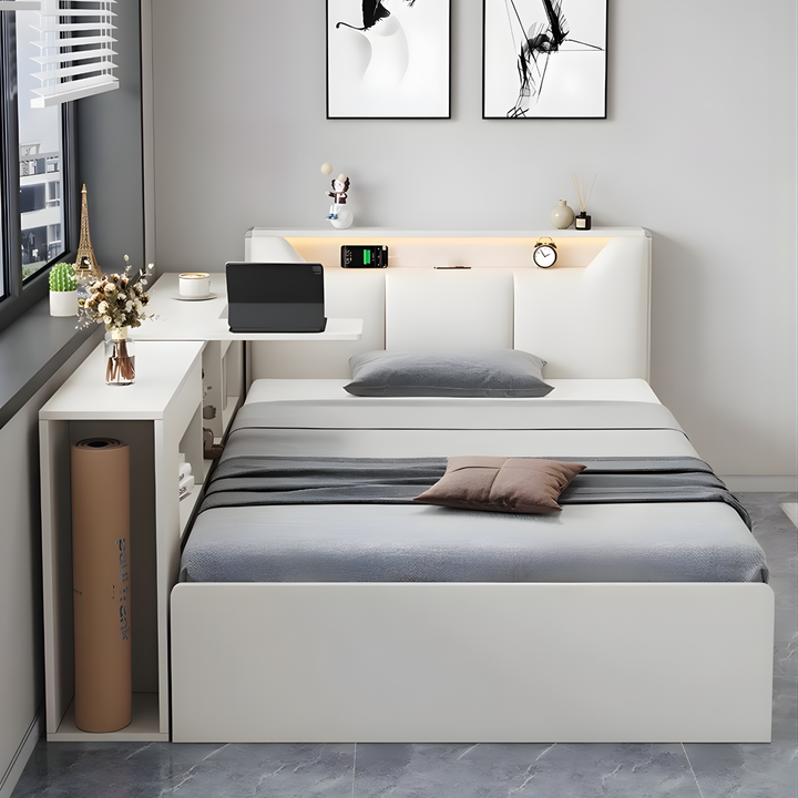 NIVARO Modern Storage Bedframe