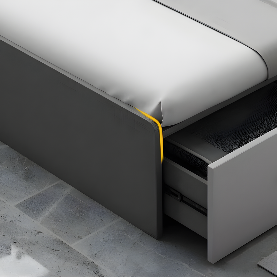 NIVARO Modern Storage Bedframe