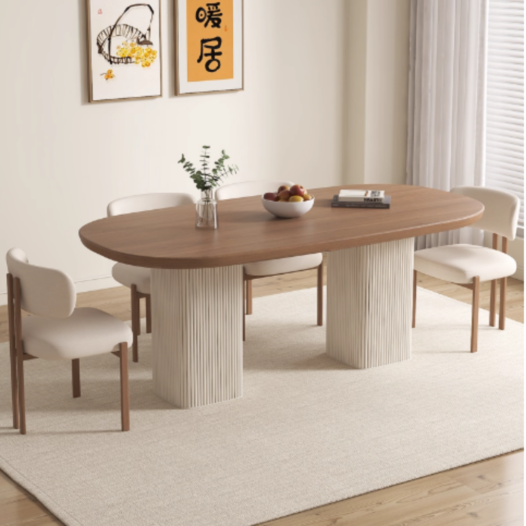 BAYNE Modern Solid Wood Dining Table
