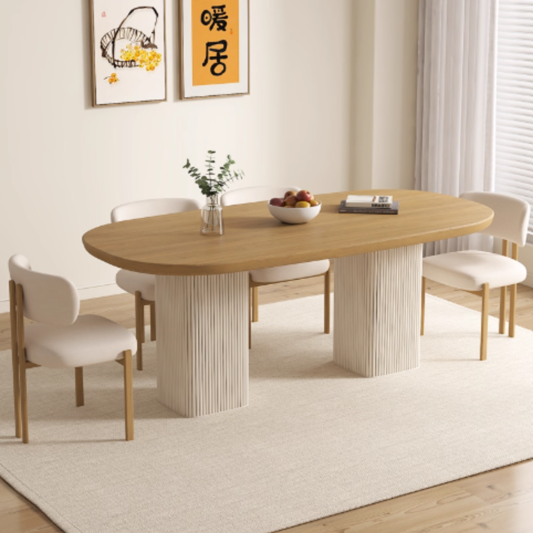 BAYNE Modern Solid Wood Dining Table