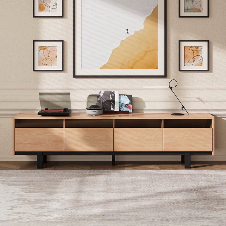 REDVAULT Modern Solid Wood TV Console