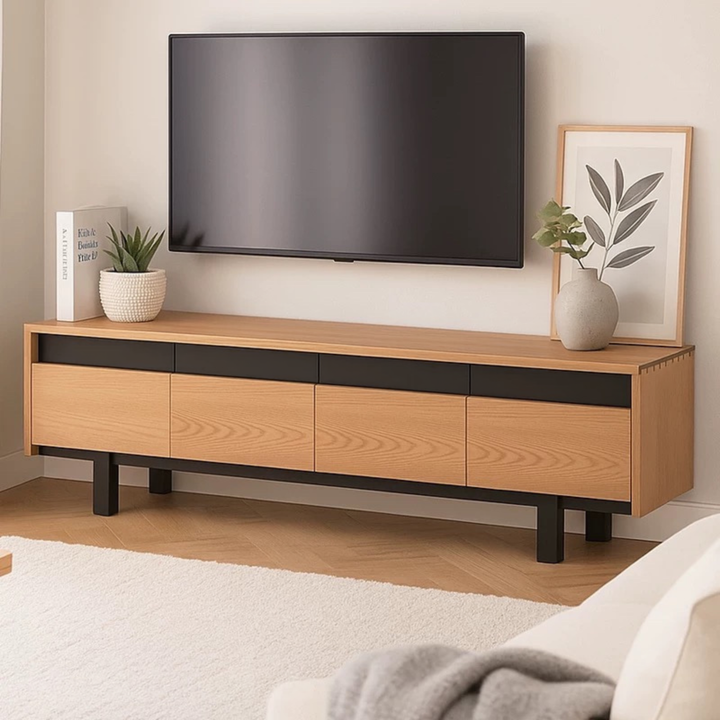 REDVAULT Modern Solid Wood TV Console