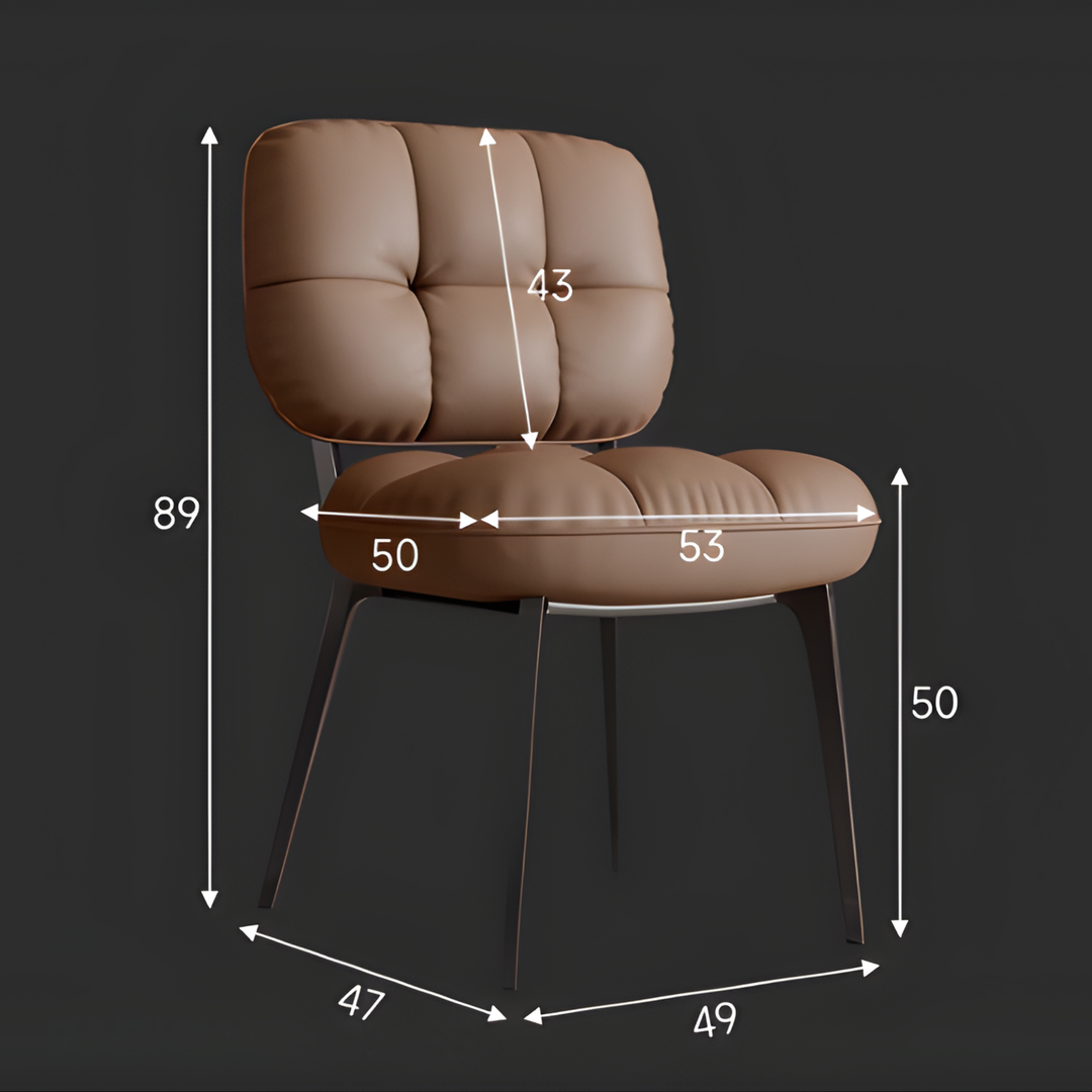 ORLANDO Modern Leather Dining Chair
