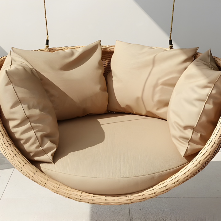 ZAYQORIN Modern Rattan Swing Chair