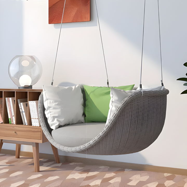 ZAYQORIN Modern Rattan Swing Chair