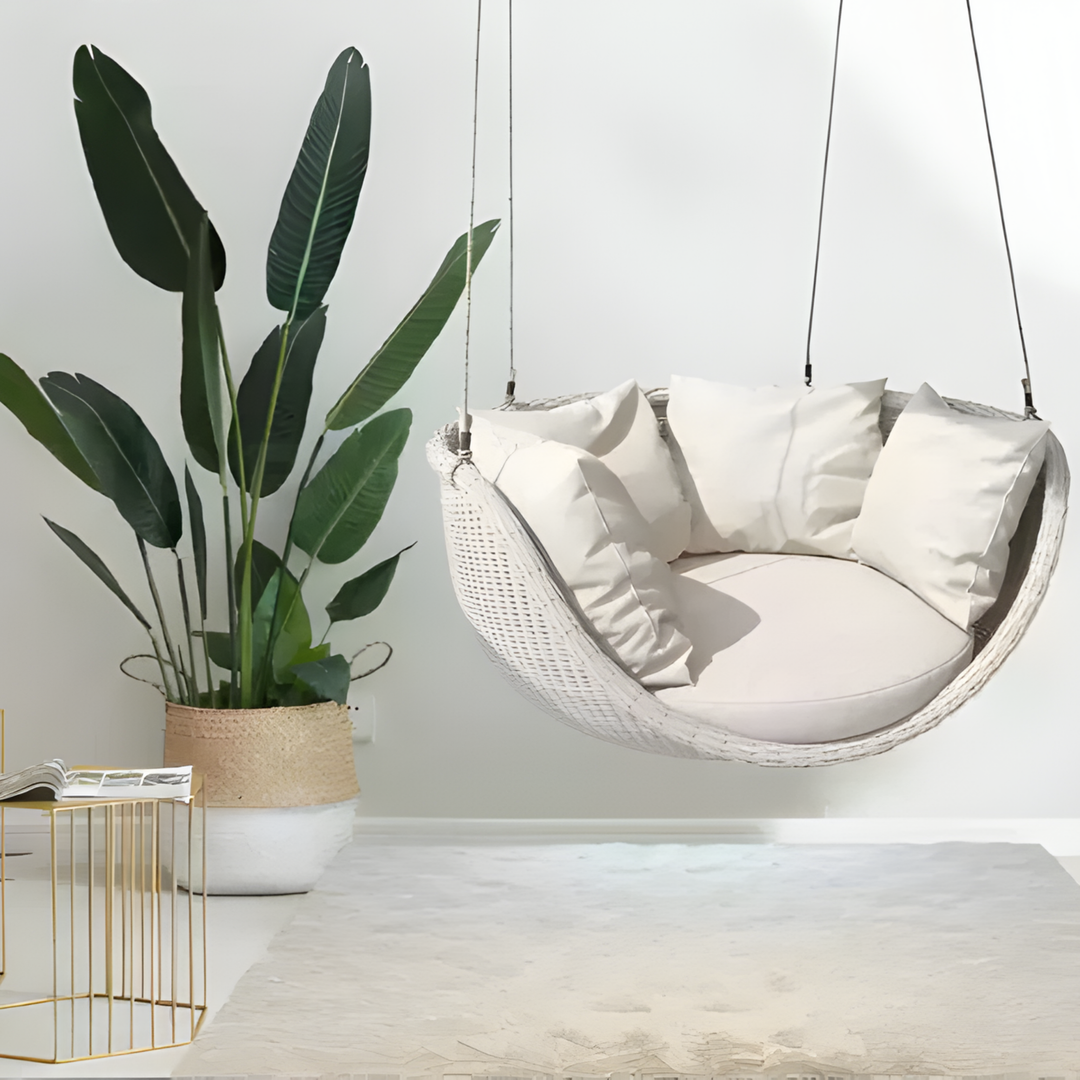 ZAYQORIN Modern Rattan Swing Chair