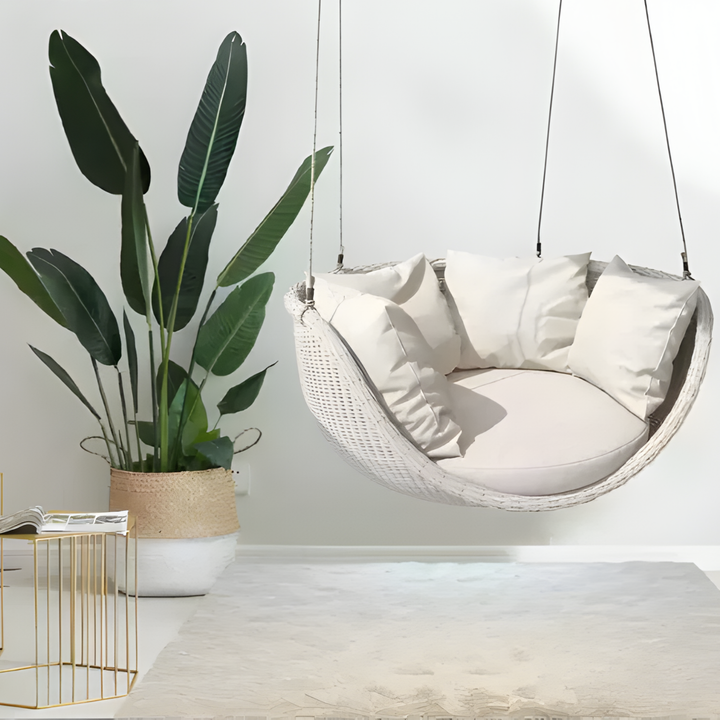 ZAYQORIN Modern Rattan Swing Chair