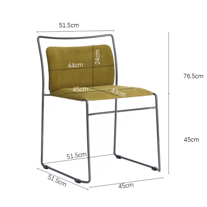 LUCINDA Modern Fabric Dining Chair