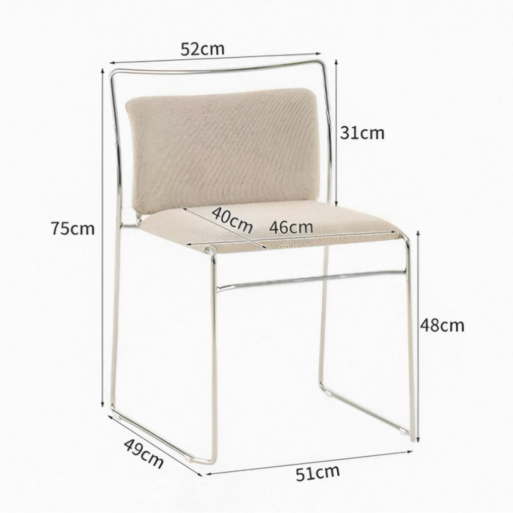 LUCINDA Modern Fabric Dining Chair