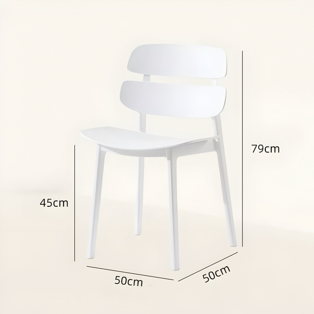 ROSALIND Modern Plastic Dining Chair - Cassa Haus Singapore