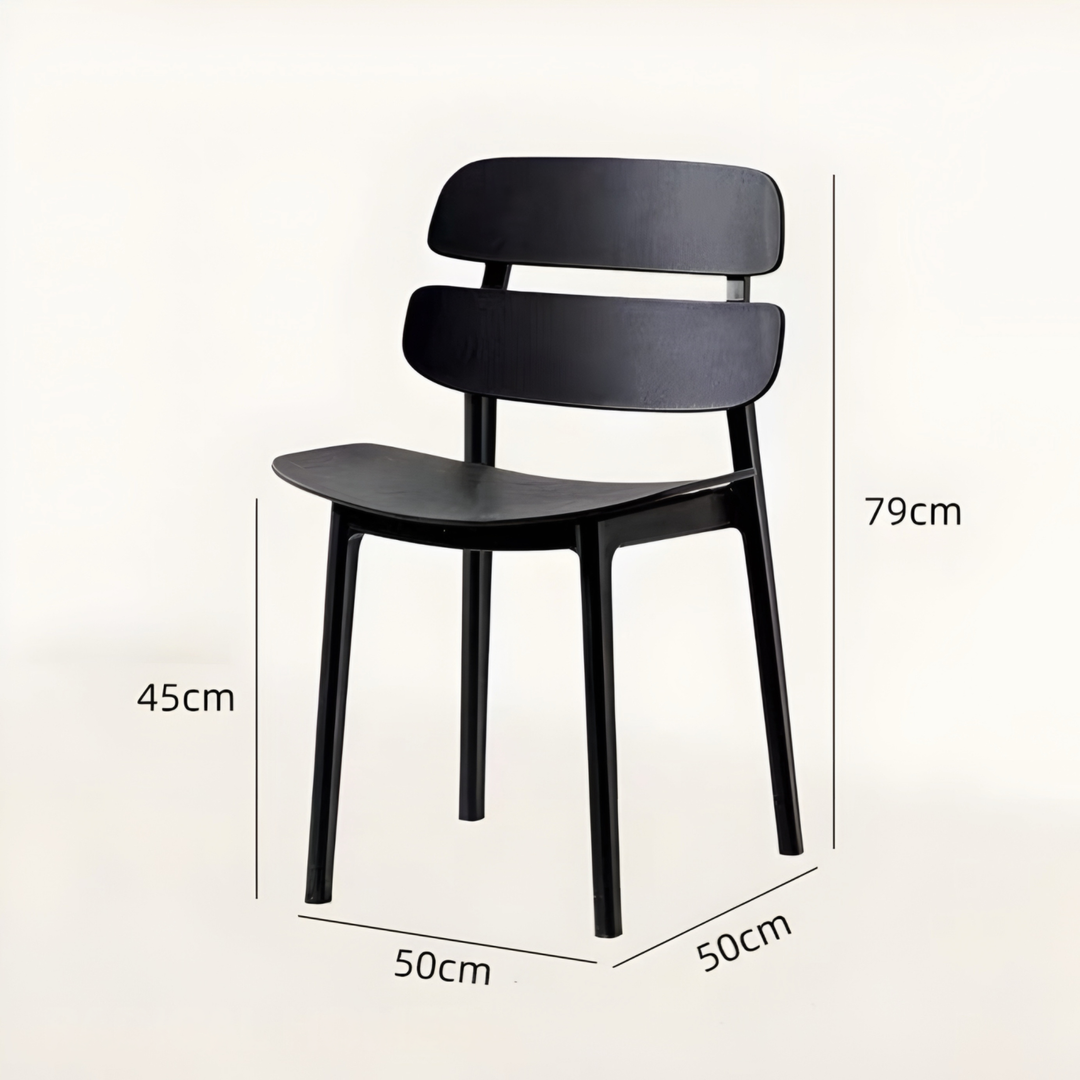 ROSALIND Modern Plastic Dining Chair - Cassa Haus Singapore