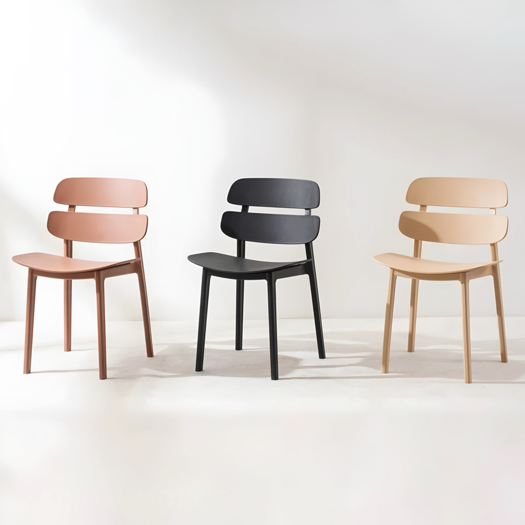 ROSALIND Modern Plastic Dining Chair - Cassa Haus Singapore