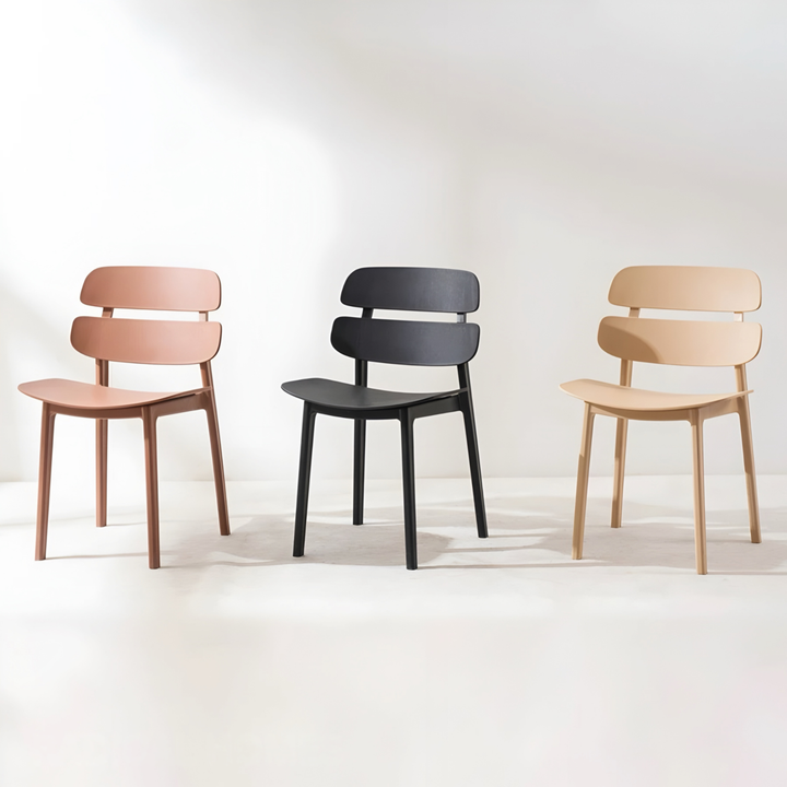 ROSALIND Modern Plastic Dining Chair - Cassa Haus Singapore
