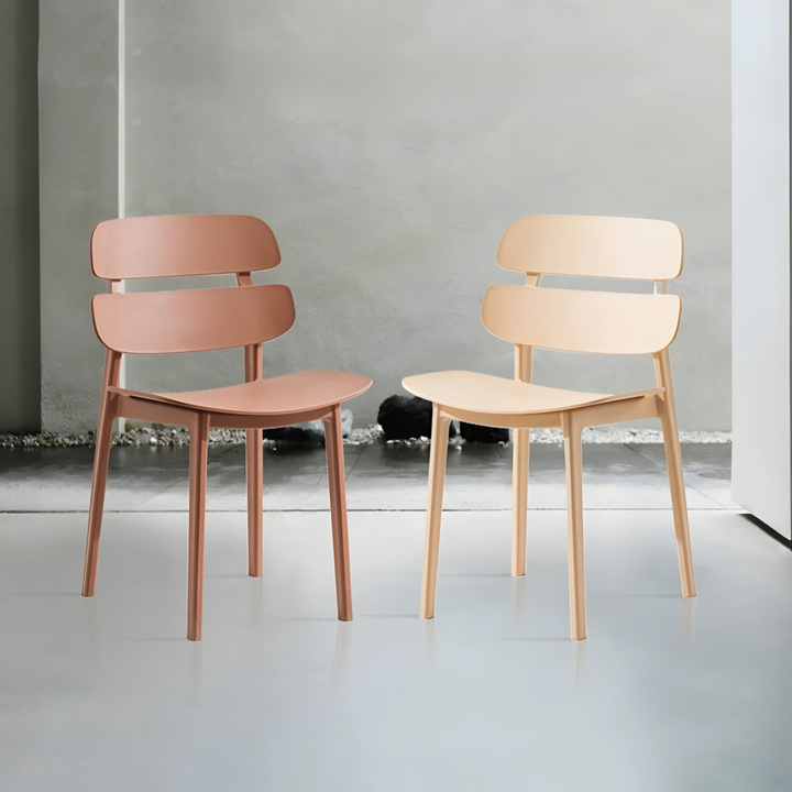 ROSALIND Modern Plastic Dining Chair - Cassa Haus Singapore