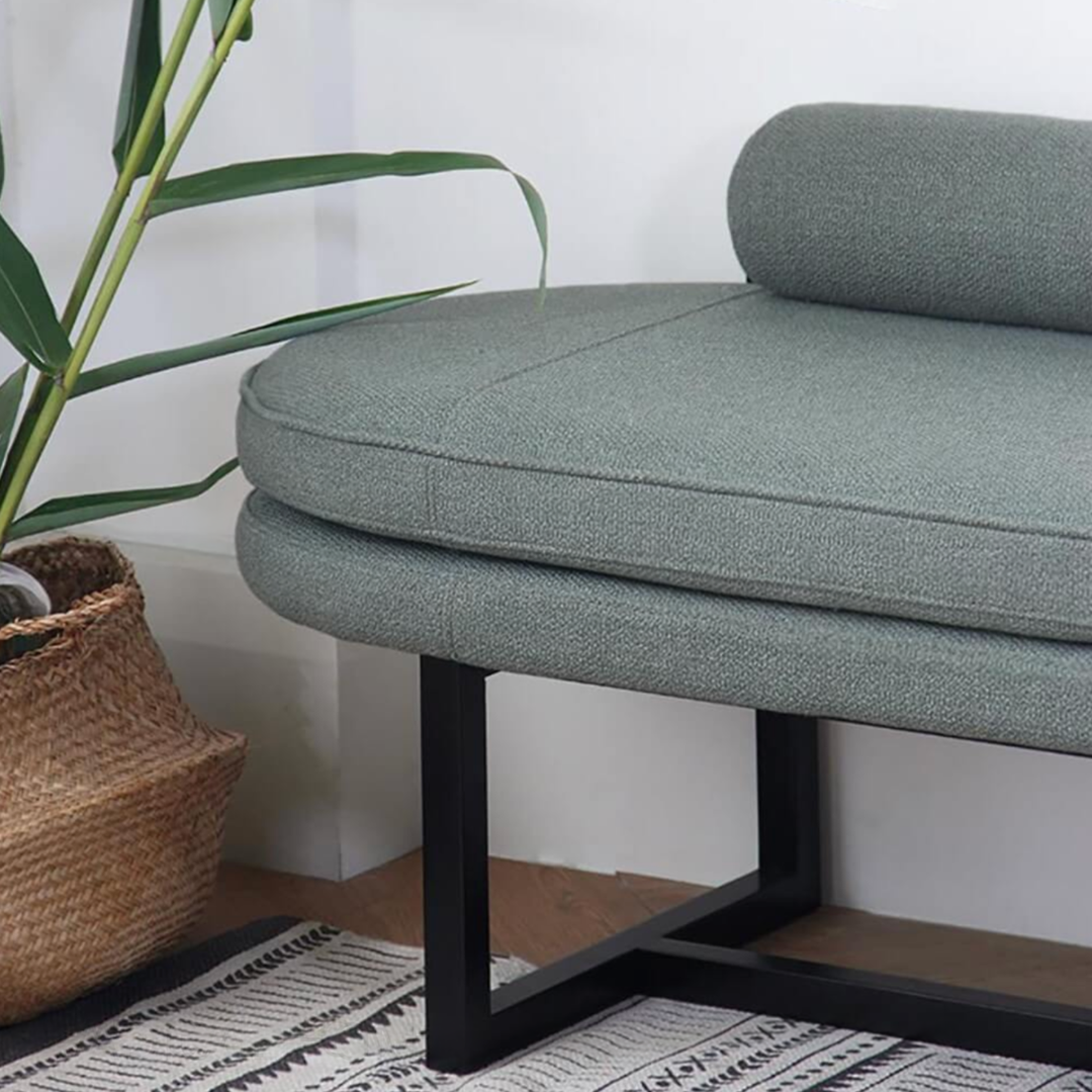 CALVET Modern Fabric Ottoman