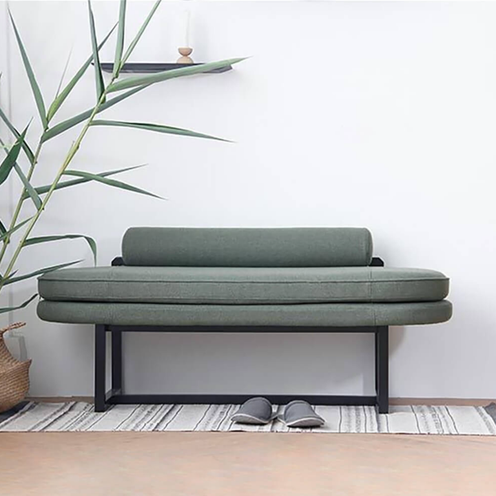 CALVET Modern Fabric Ottoman