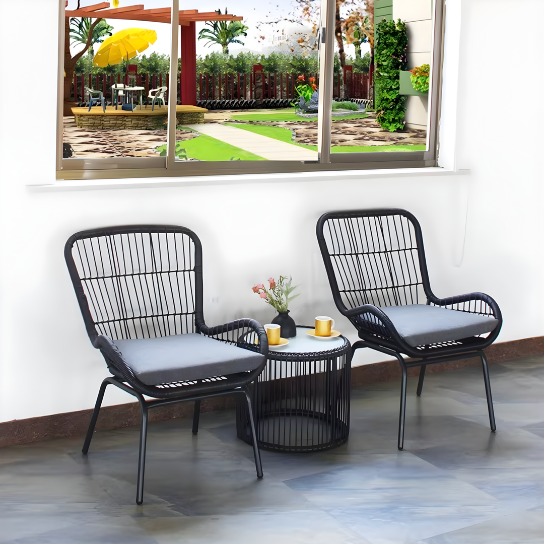 QAVRION Rattan Outdoor Table And Chairs