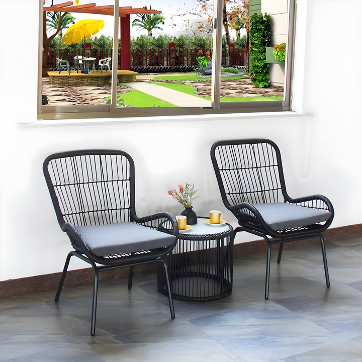 QAVRION Rattan Outdoor Table And Chairs