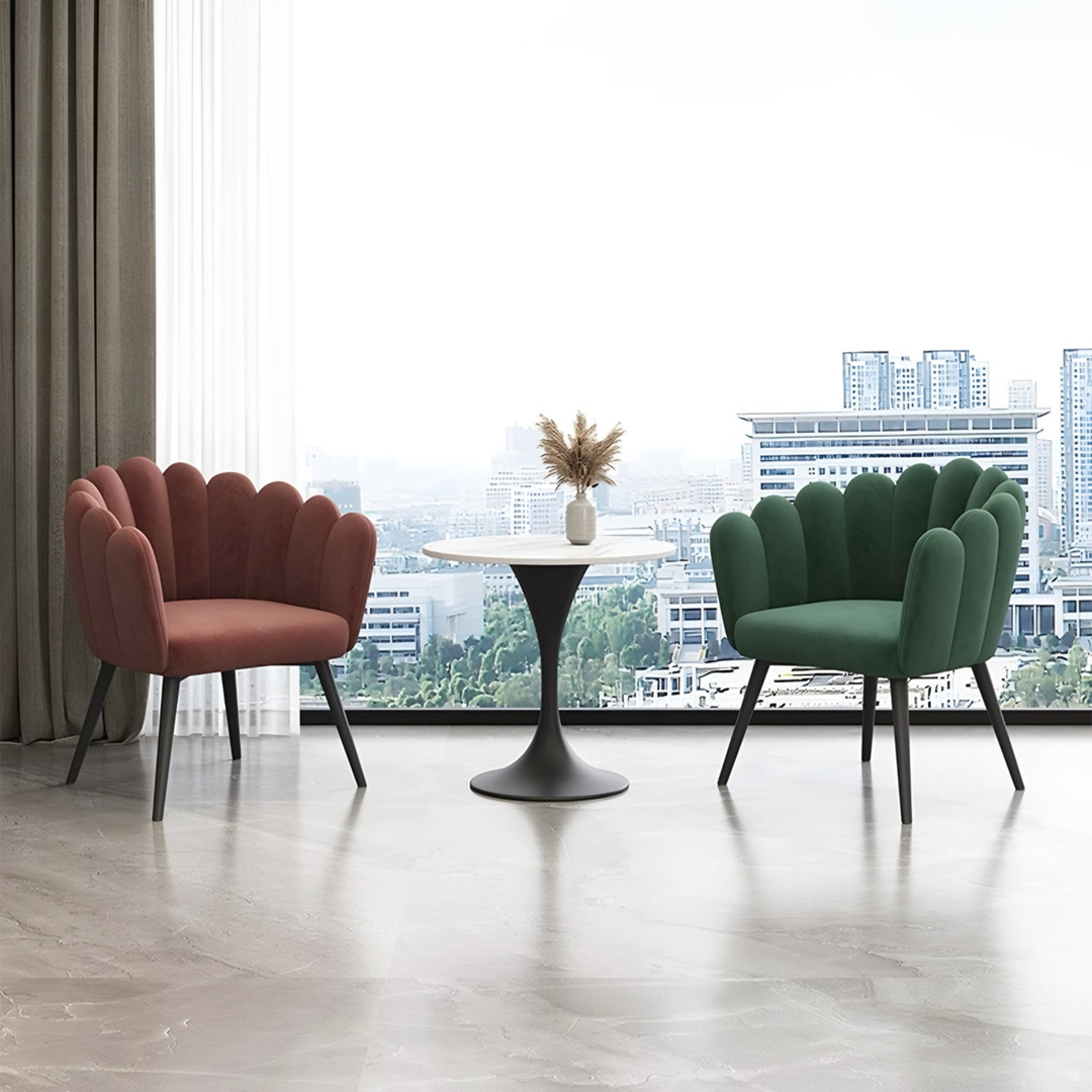 EVELINE Modern Velvet Dining Chair