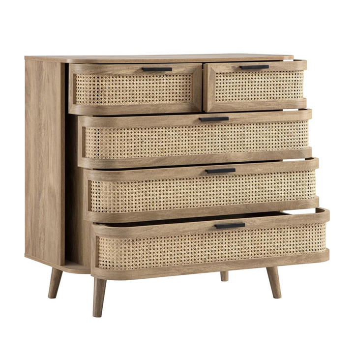 BRAID Vintage Rattan Chest Of Drawer