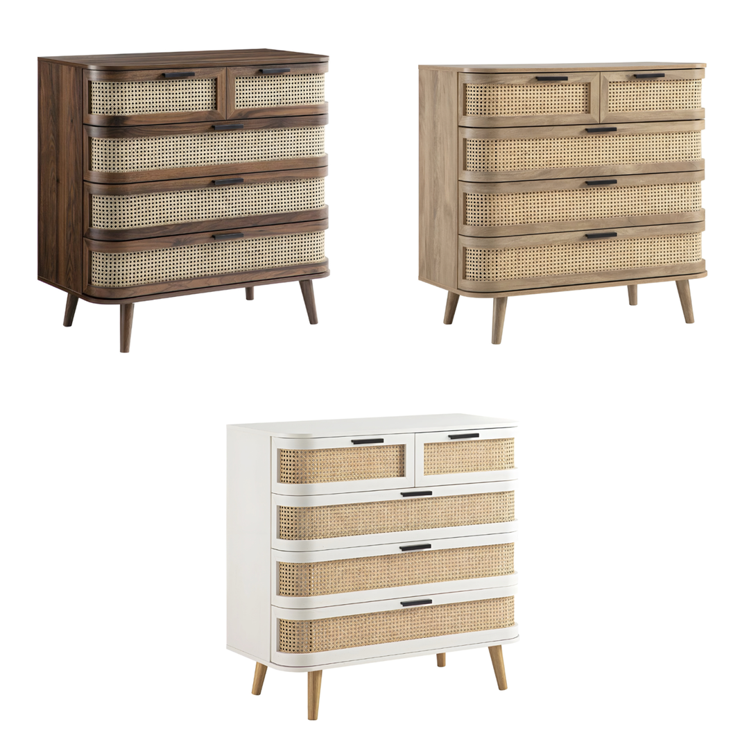 BRAID Vintage Rattan Chest Of Drawer