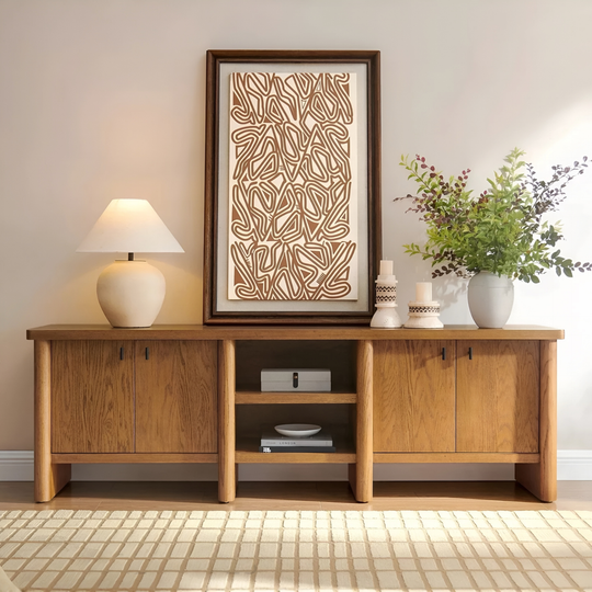 WETHERBY Vintage Solid Wood TV Console - Cassa Haus Singapore