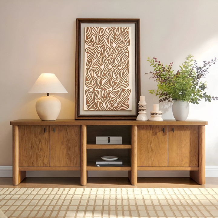 WETHERBY Vintage Solid Wood TV Console - Cassa Haus Singapore