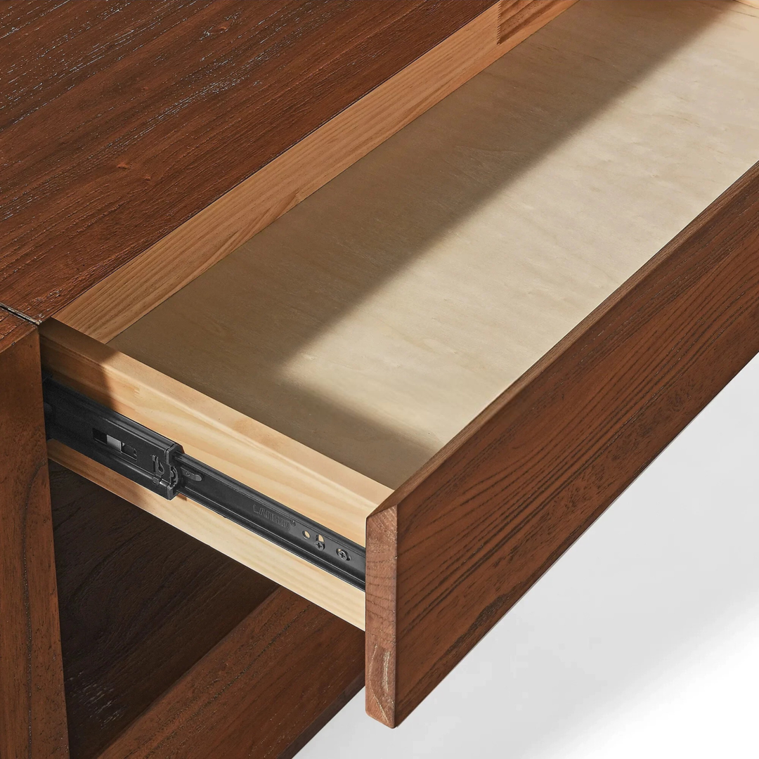 TIMBERHAVEN Rustic Solid Wood TV Console