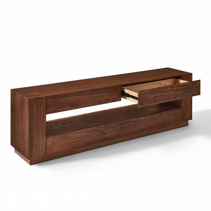 TIMBERHAVEN Rustic Solid Wood TV Console